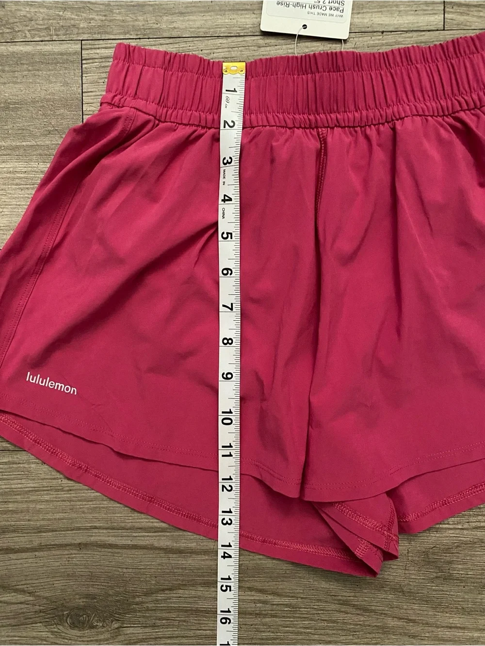 lululemon athletica Pace Crush High Rise Short 2.5” Bright Pink